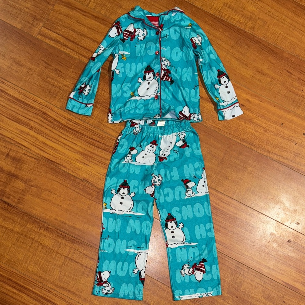 Peanuts Snowman Pajama Set